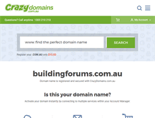 Tablet Screenshot of buildingforums.com.au